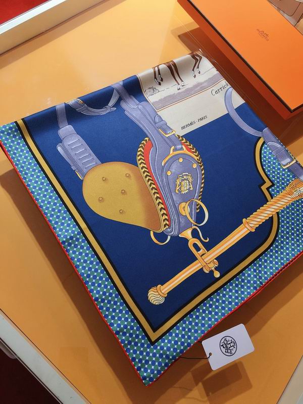 Hermes silk scarf 90X90cm E (6)