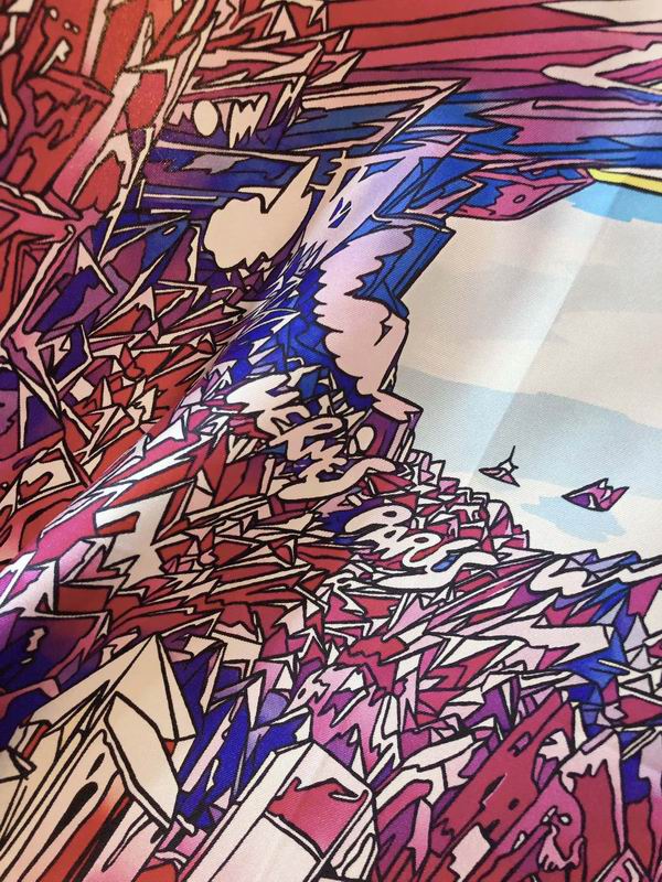 Hermes silk scarf 90X90cm E (6)