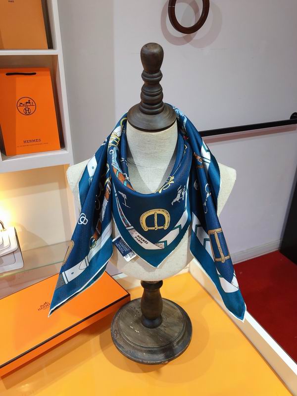 Hermes silk scarf 90X90cm E (6)