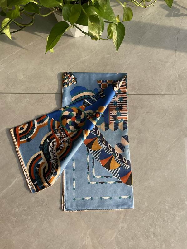 Hermes silk scarf 90X90cm E (7)