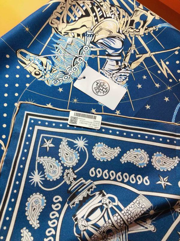 Hermes silk scarf 90X90cm E (7)