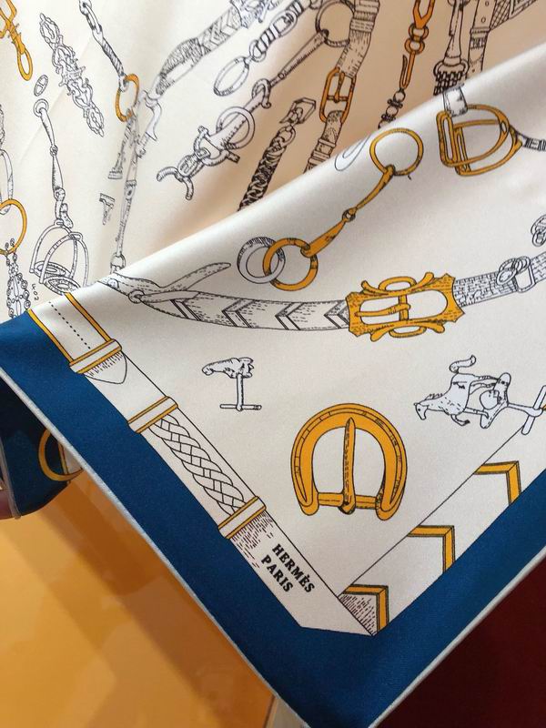 Hermes silk scarf 90X90cm E (9)