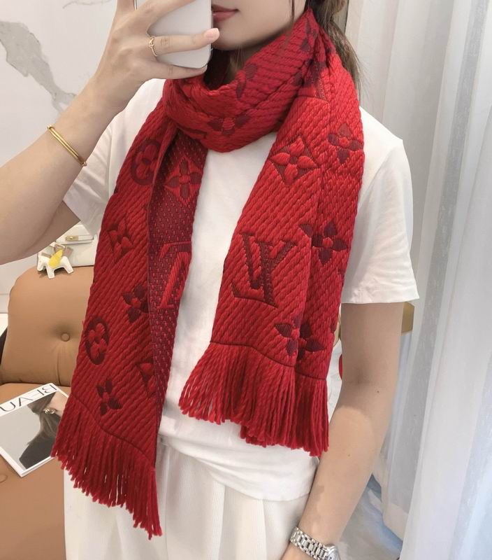 LV Scarf 175X31cm 94%羊毛 6%真丝 E (1)
