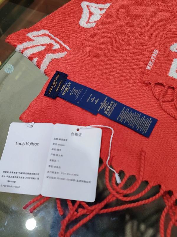 LV Scarf 200X34cm 90%绵羊毛 9%山羊绒 1%桑蚕丝 E (4)