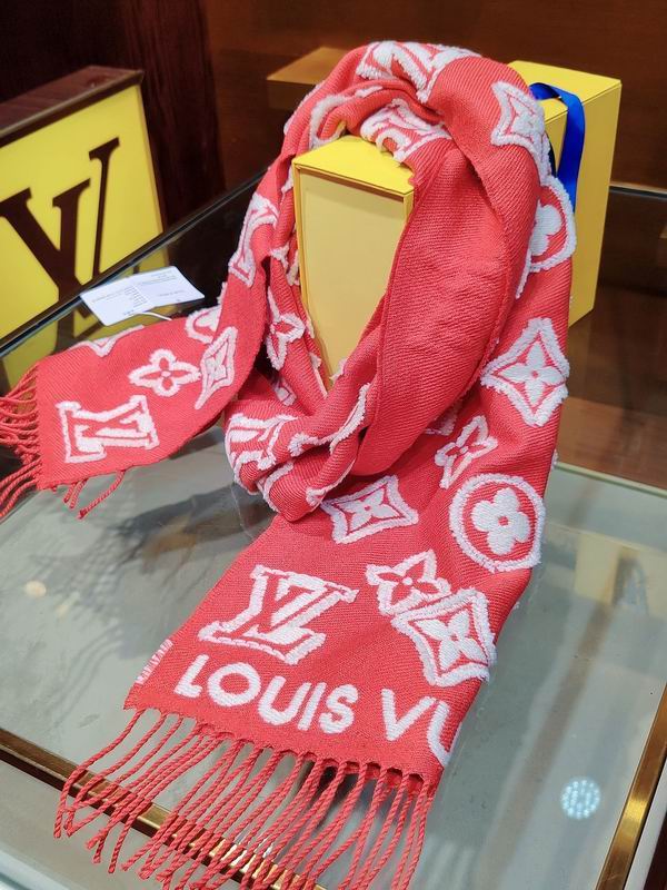 LV Scarf 200X34cm 90%绵羊毛 9%山羊绒 1%桑蚕丝 E (7)