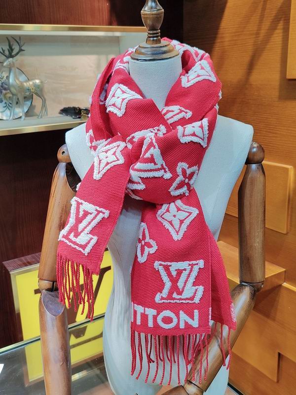 LV Scarf 200X34cm 90%绵羊毛 9%山羊绒 1%桑蚕丝 E (8)