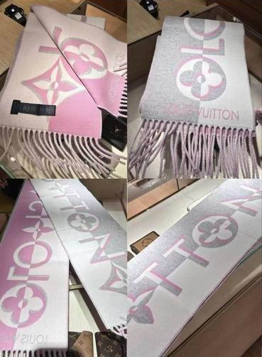 LV Scarf 26X205cm 100%羊毛 E (1)