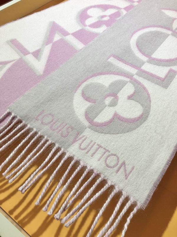 LV Scarf 26X205cm 100%羊毛 E (4)