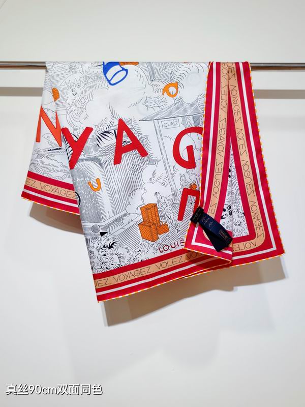 LV lilk scarf 90X90cm E (6)