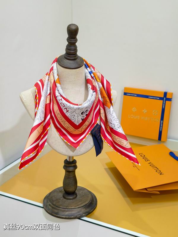 LV lilk scarf 90X90cm E (7)