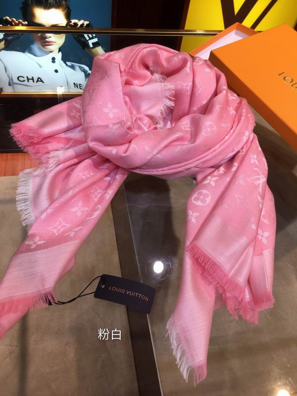 LV scarf 140X140cm 60%真丝40%羊毛 E (189)