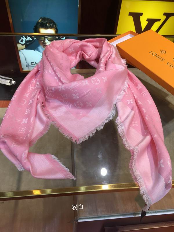 LV scarf 140X140cm 60%真丝40%羊毛 E (190)