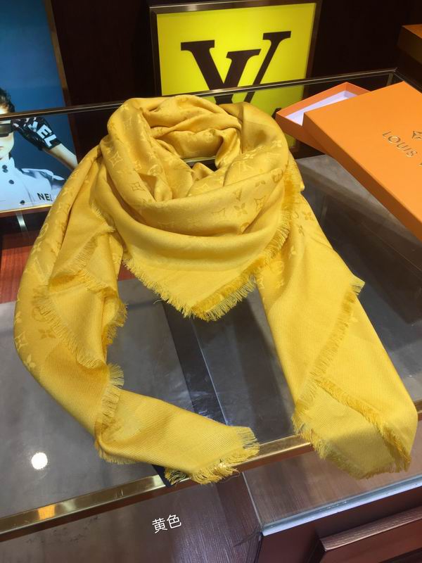 LV scarf 140X140cm 60%真丝40%羊毛 E (206)