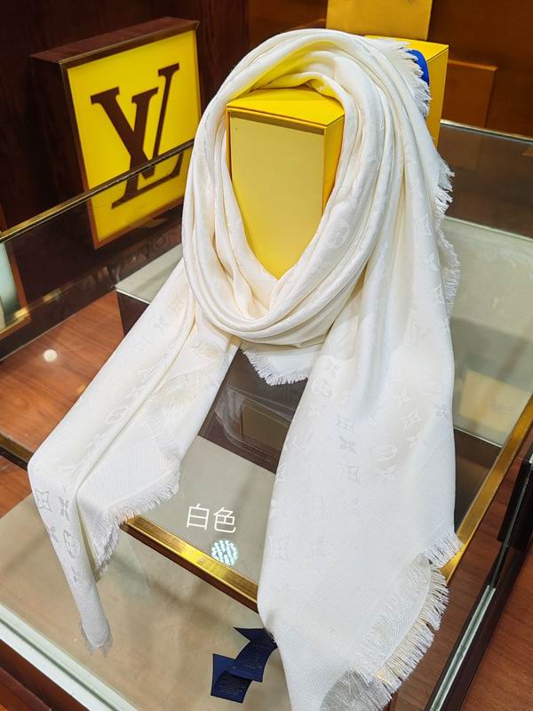 LV scarf 140X140cm 60%真丝40%羊毛 E (7)