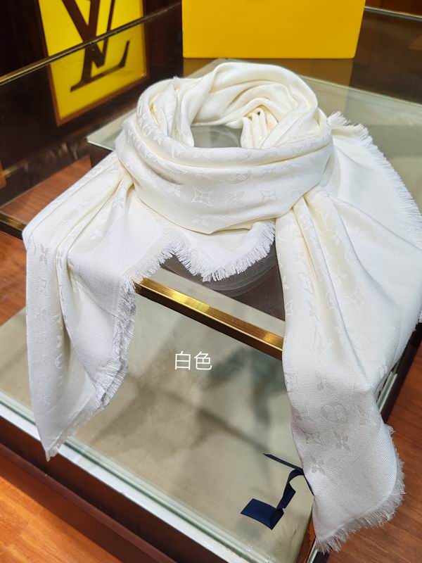 LV scarf 140X140cm 60%真丝40%羊毛 E (8)