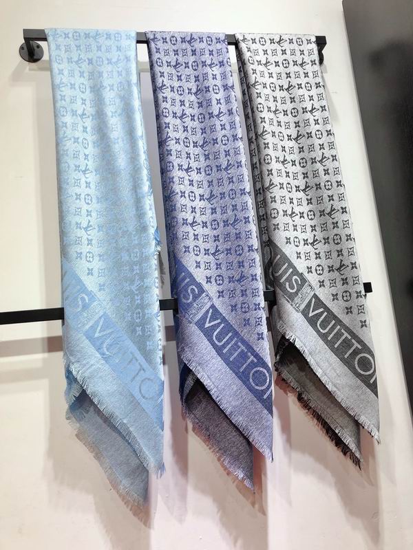 LV scarf 145X145cm 60%桑蚕丝 40%绵羊毛 E (8)