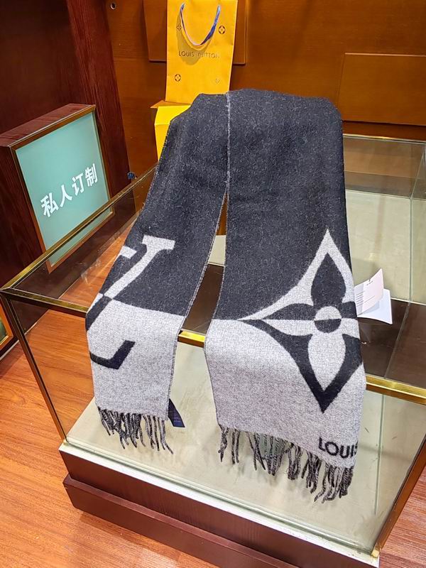 LV scarf 192X32.5cm 90%绵羊毛10%山羊绒 E (1)
