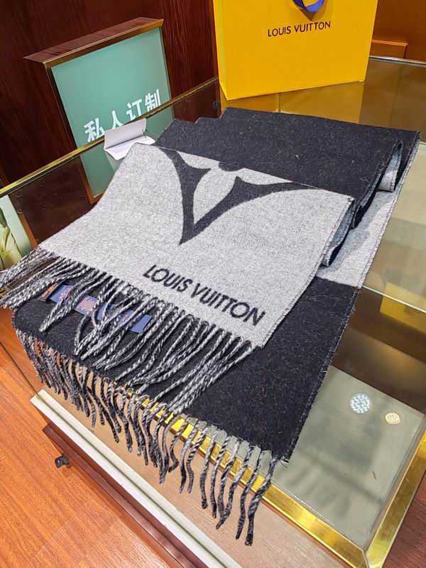 LV scarf 192X32.5cm 90%绵羊毛10%山羊绒 E (2)
