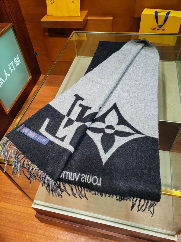 LV scarf 192X32.5cm 90%绵羊毛10%山羊绒 E (6)