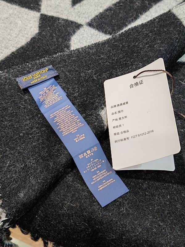 LV scarf 192X32.5cm 90%绵羊毛10%山羊绒 E (7)