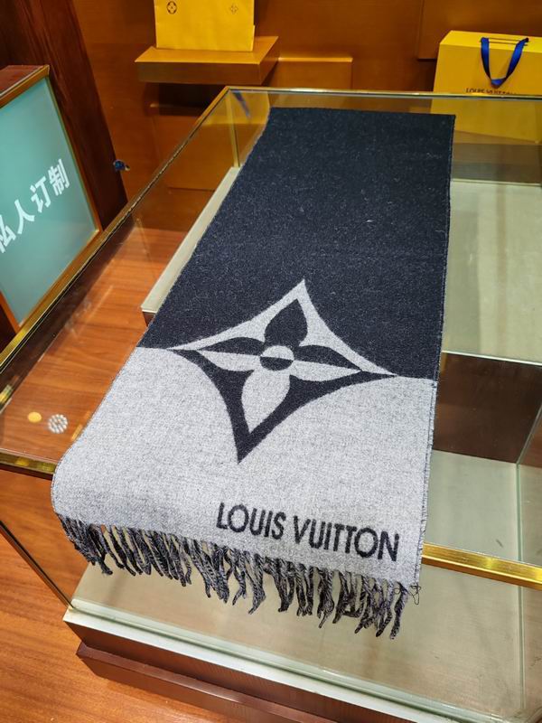 LV scarf 192X32.5cm 90%绵羊毛10%山羊绒 E (9)