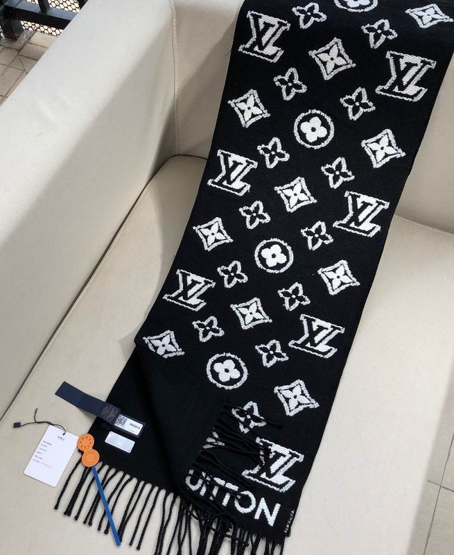 LV scarf 32X180cm 100羊毛 E (1)