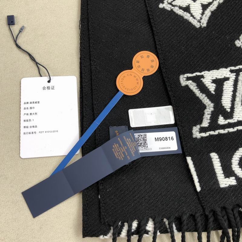 LV scarf 32X180cm 100羊毛 E (4)
