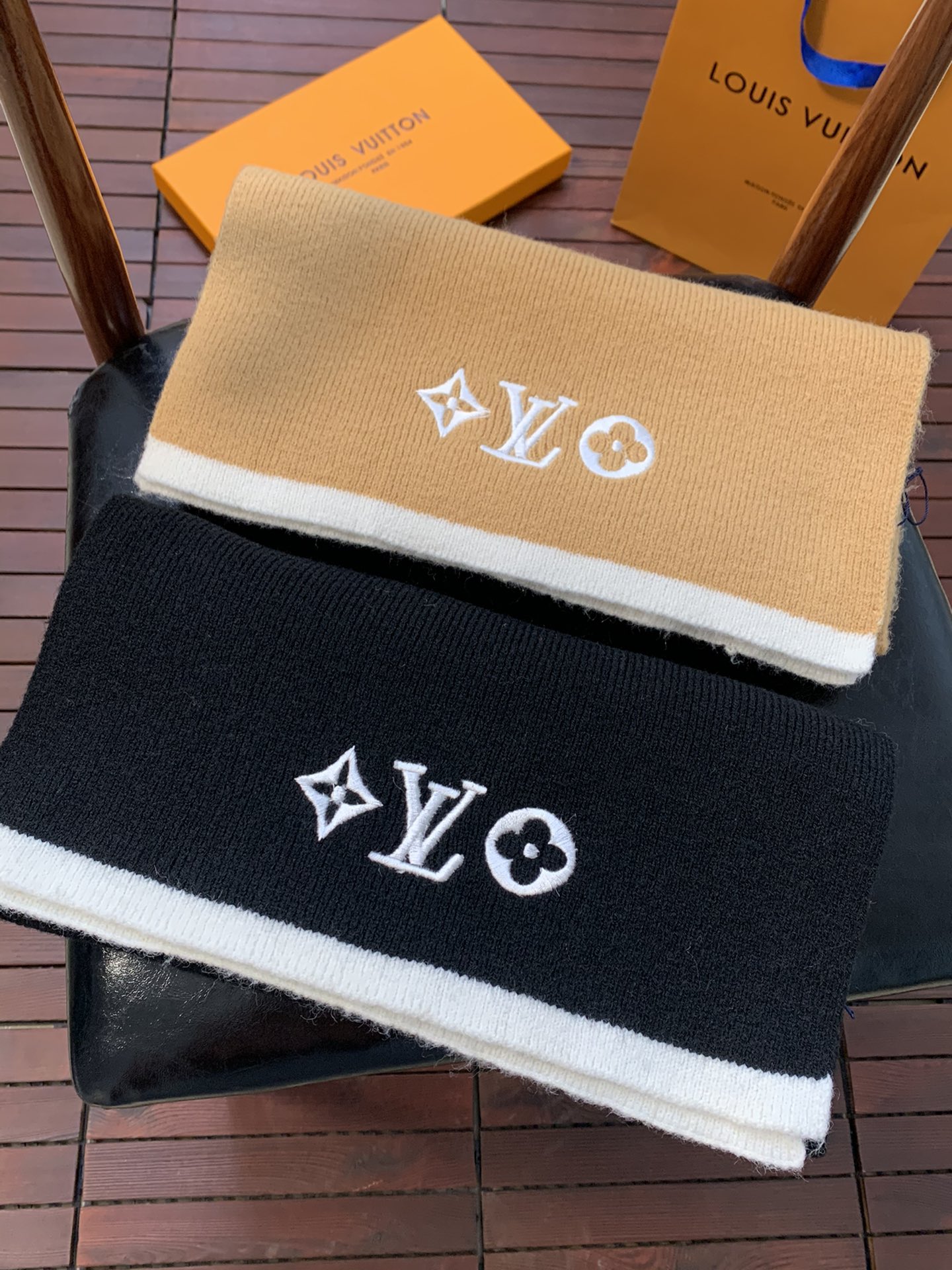 LV scarf 34X190cm 100%羊绒 E (1)