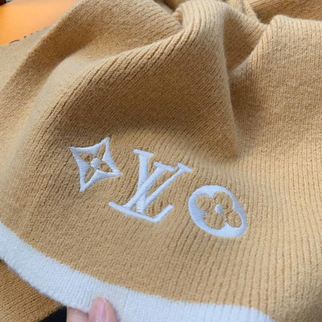 LV scarf 34X190cm 100%羊绒 E (12)