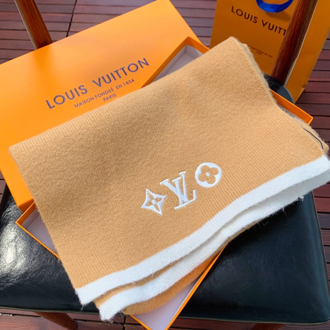 LV scarf 34X190cm 100%羊绒 E (15)