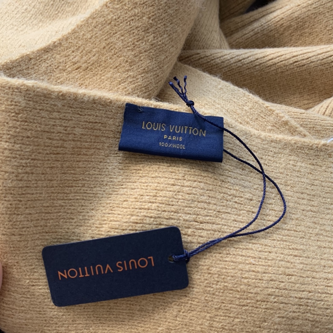 LV scarf 34X190cm 100%羊绒 E (9)