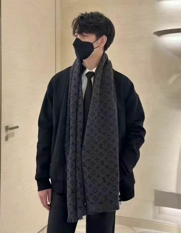 LV scarf 40X185cm 100%羊毛 E (22)
