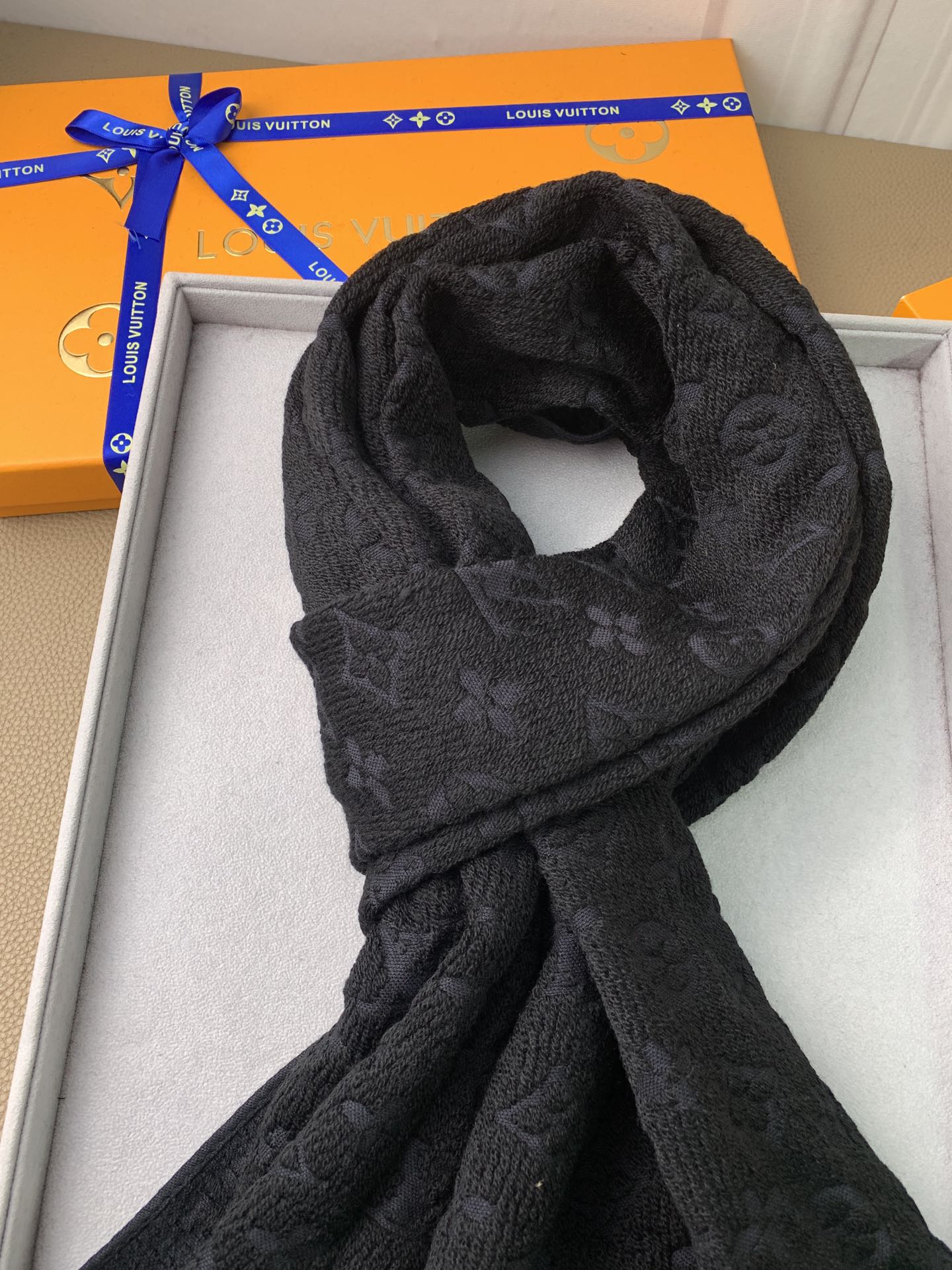 LV scarf 40X185cm 100%羊毛 E (4)