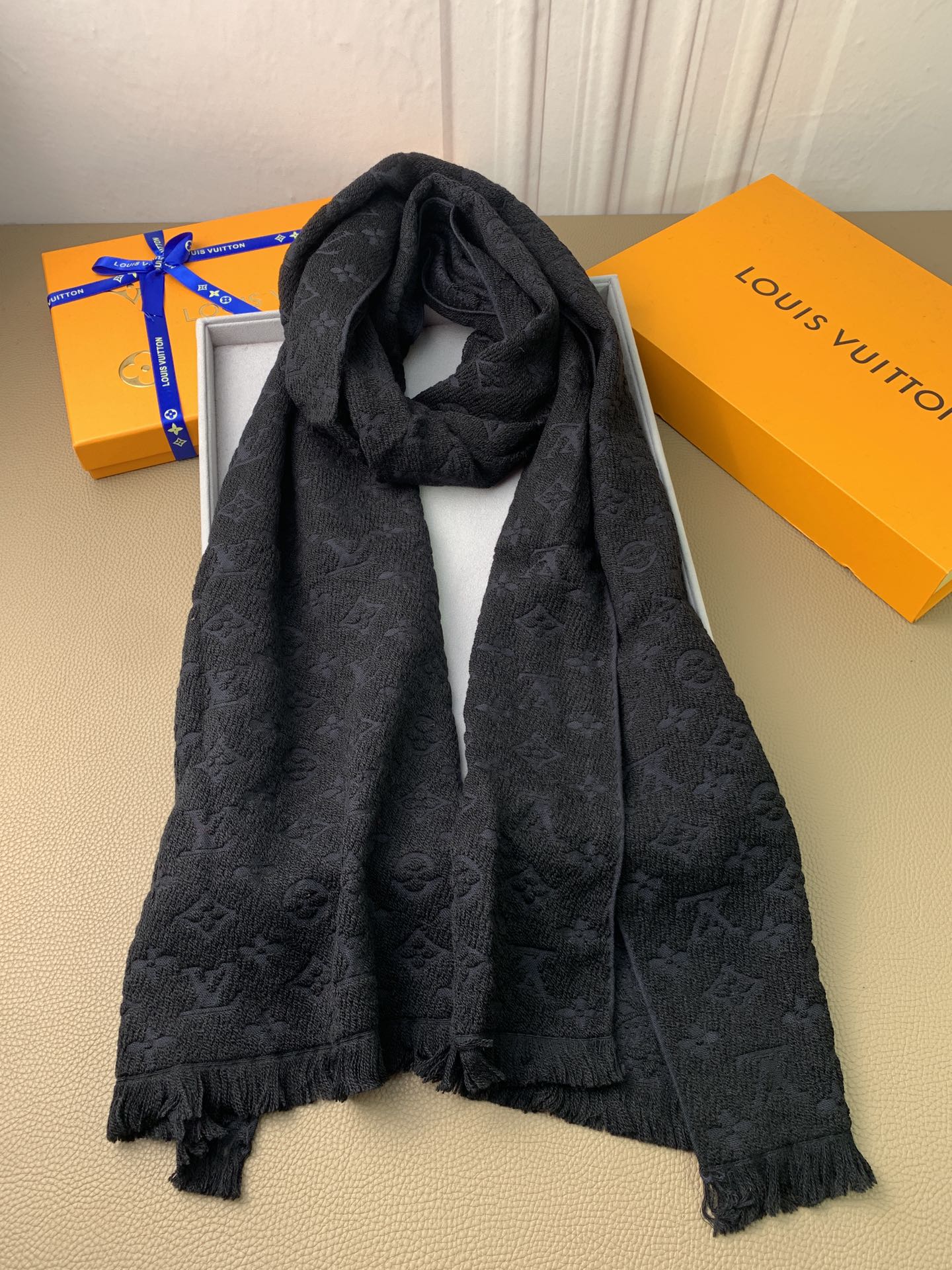 LV scarf 40X185cm 100%羊毛 E (6)