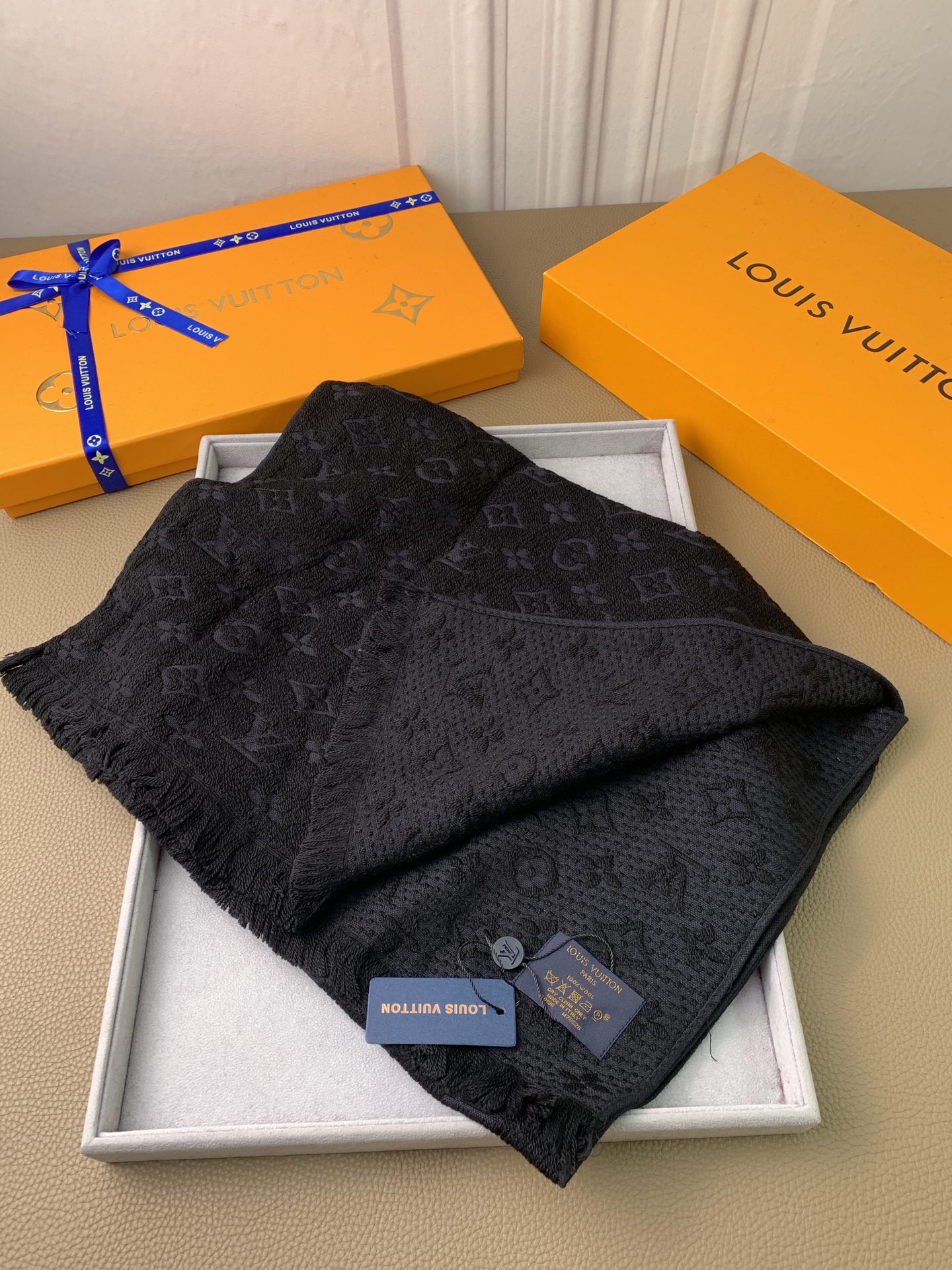 LV scarf 40X185cm 100%羊毛 E (7)