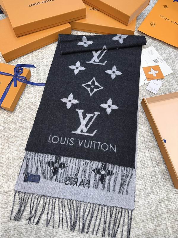 LV scarf 45X190cm(含须长) 100%山羊绒 E (28)