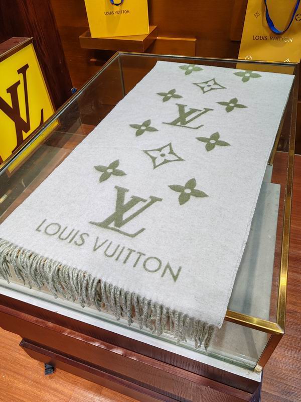 LV scarf 45X215cm 60%羊毛 40%山羊绒 E (10)