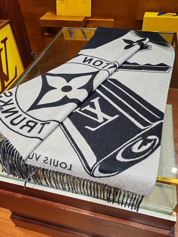 LV scarf 45X215cm 60%羊毛 40%山羊绒 E (12)