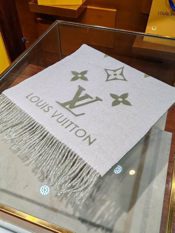 LV scarf 45X215cm 60%羊毛 40%山羊绒 E (14)
