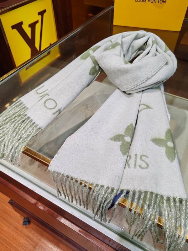 LV scarf 45X215cm 60%羊毛 40%山羊绒 E (15)