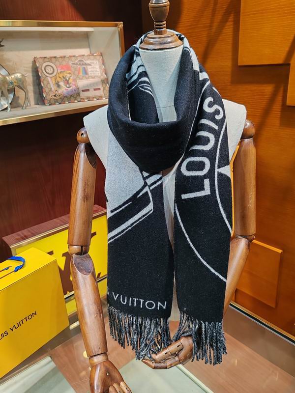 LV scarf 45X215cm 60%羊毛 40%山羊绒 E (16)
