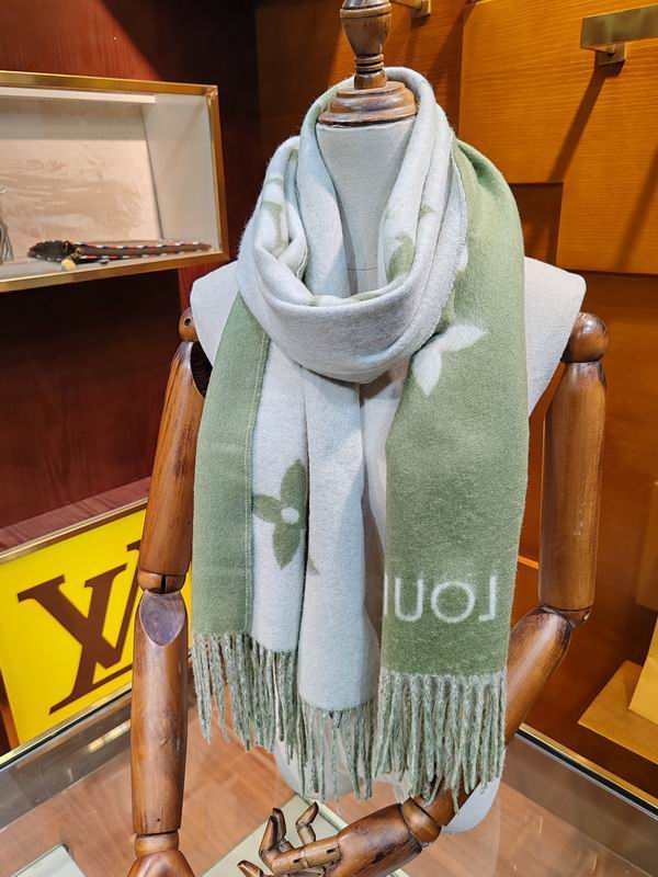 LV scarf 45X215cm 60%羊毛 40%山羊绒 E (17)