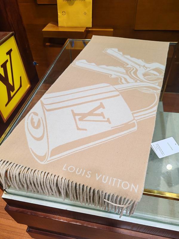 LV scarf 45X215cm 60%羊毛 40%山羊绒 E (3)