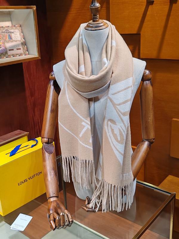 LV scarf 45X215cm 60%羊毛 40%山羊绒 E (8)
