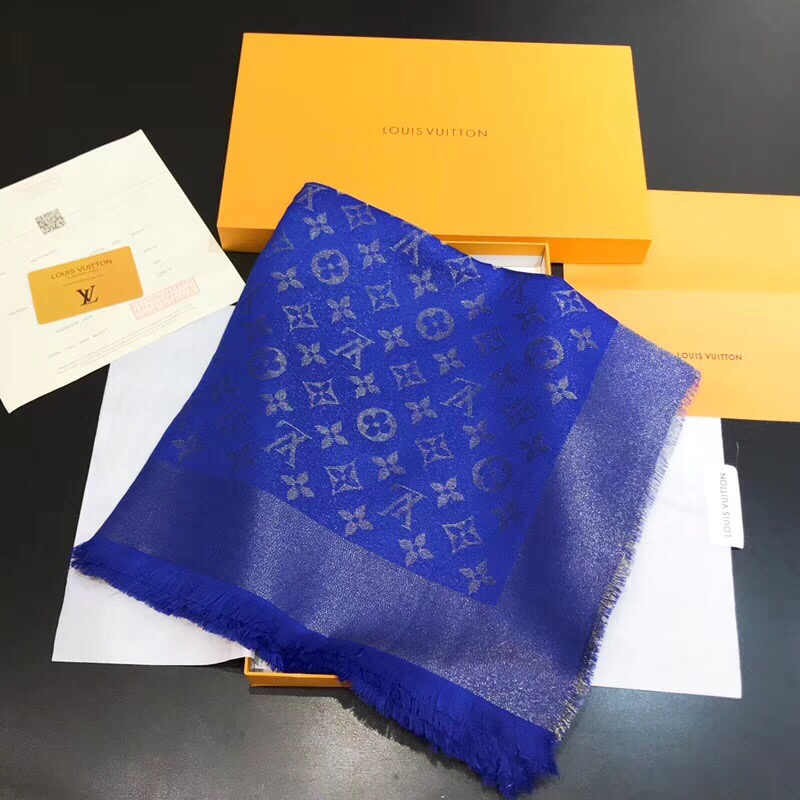 LV silk scarf 140X140cm E (10)