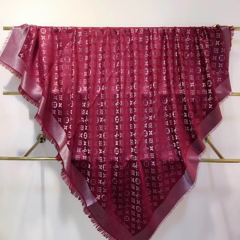 LV silk scarf 140X140cm E (12)