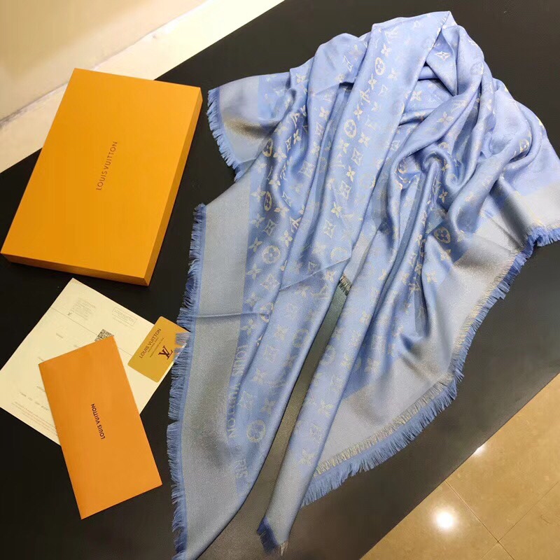 LV silk scarf 140X140cm E (17)