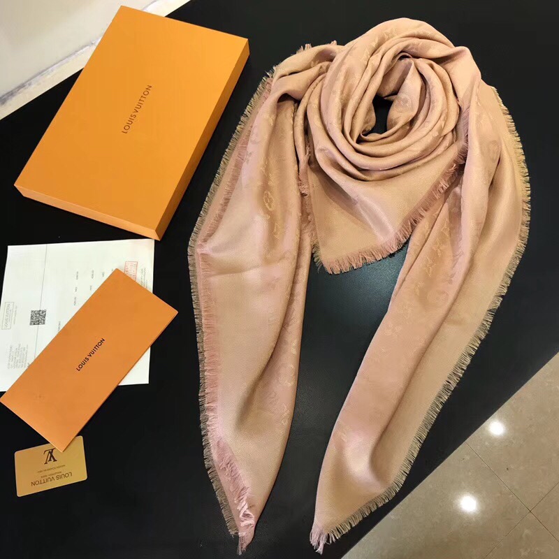 LV silk scarf 140X140cm E (25)