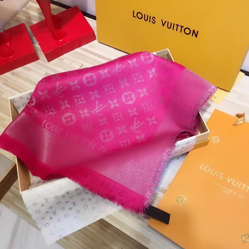 LV silk scarf 140X140cm E (44)