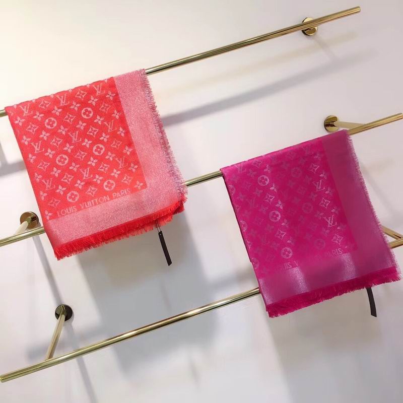 LV silk scarf 140X140cm E (7)